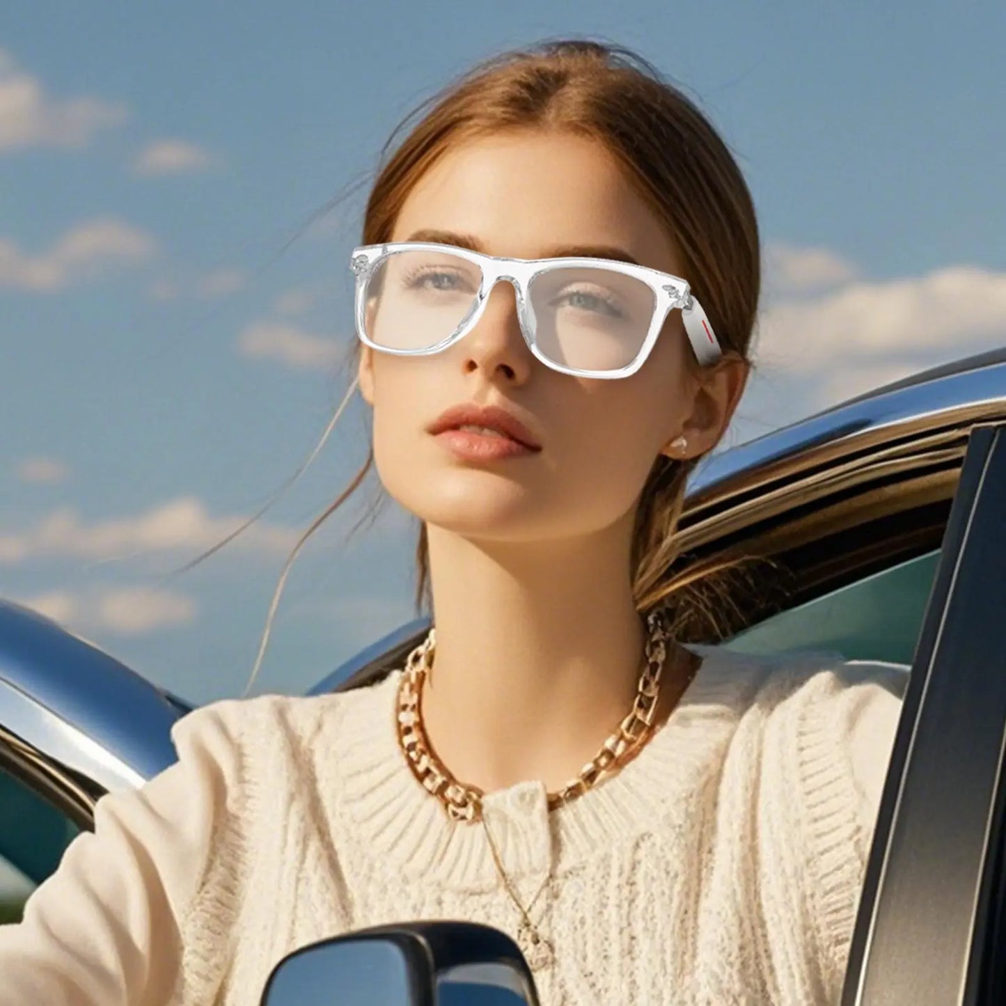 Premium Smart Glasses with Superior Sound Quality, Voice Calling, Bluetooth Connectivity, Quick Pairing, Extended Battery Life - Ideal Gift and Innovative Gadget