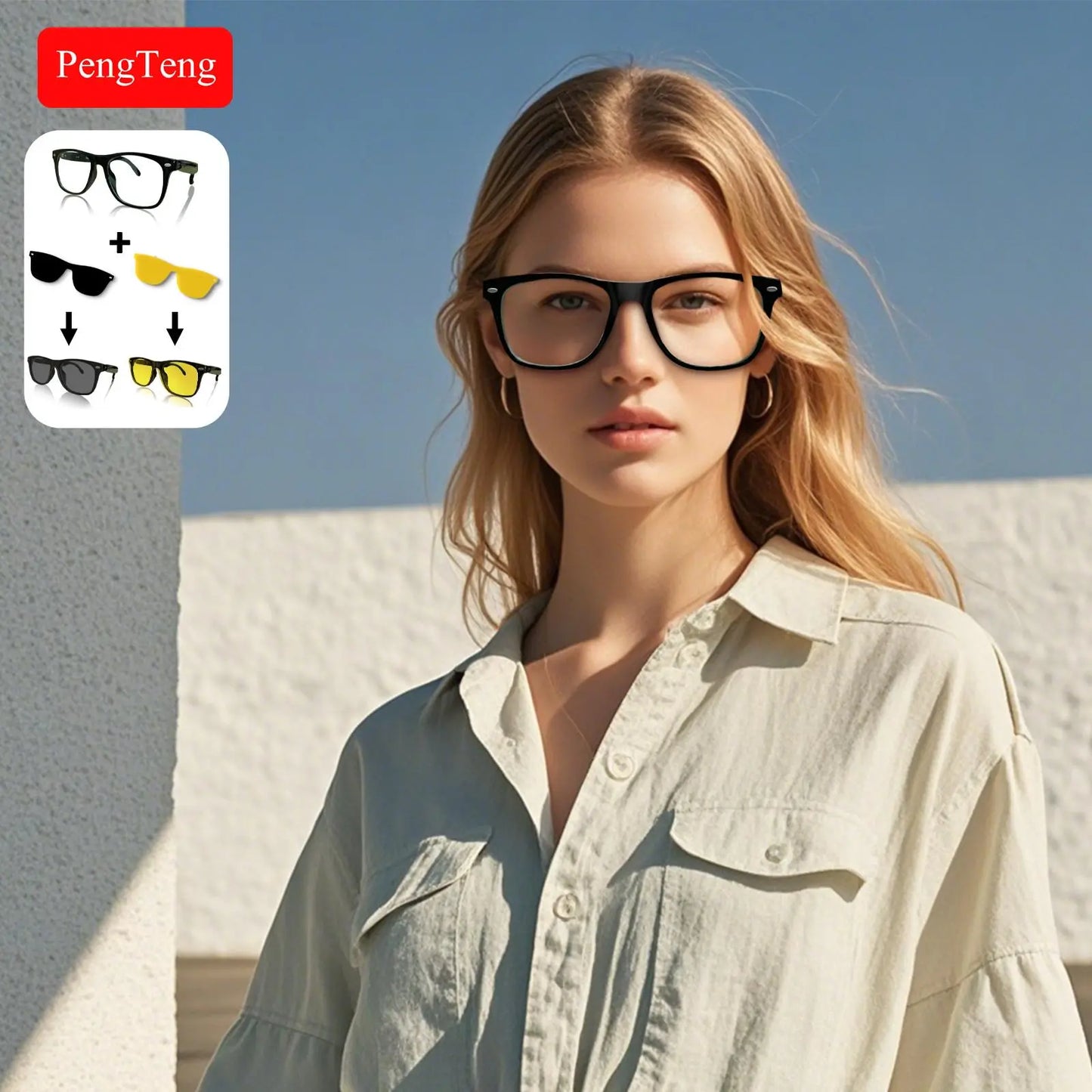 Premium Smart Glasses with Superior Sound Quality, Voice Calling, Bluetooth Connectivity, Quick Pairing, Extended Battery Life - Ideal Gift and Innovative Gadget