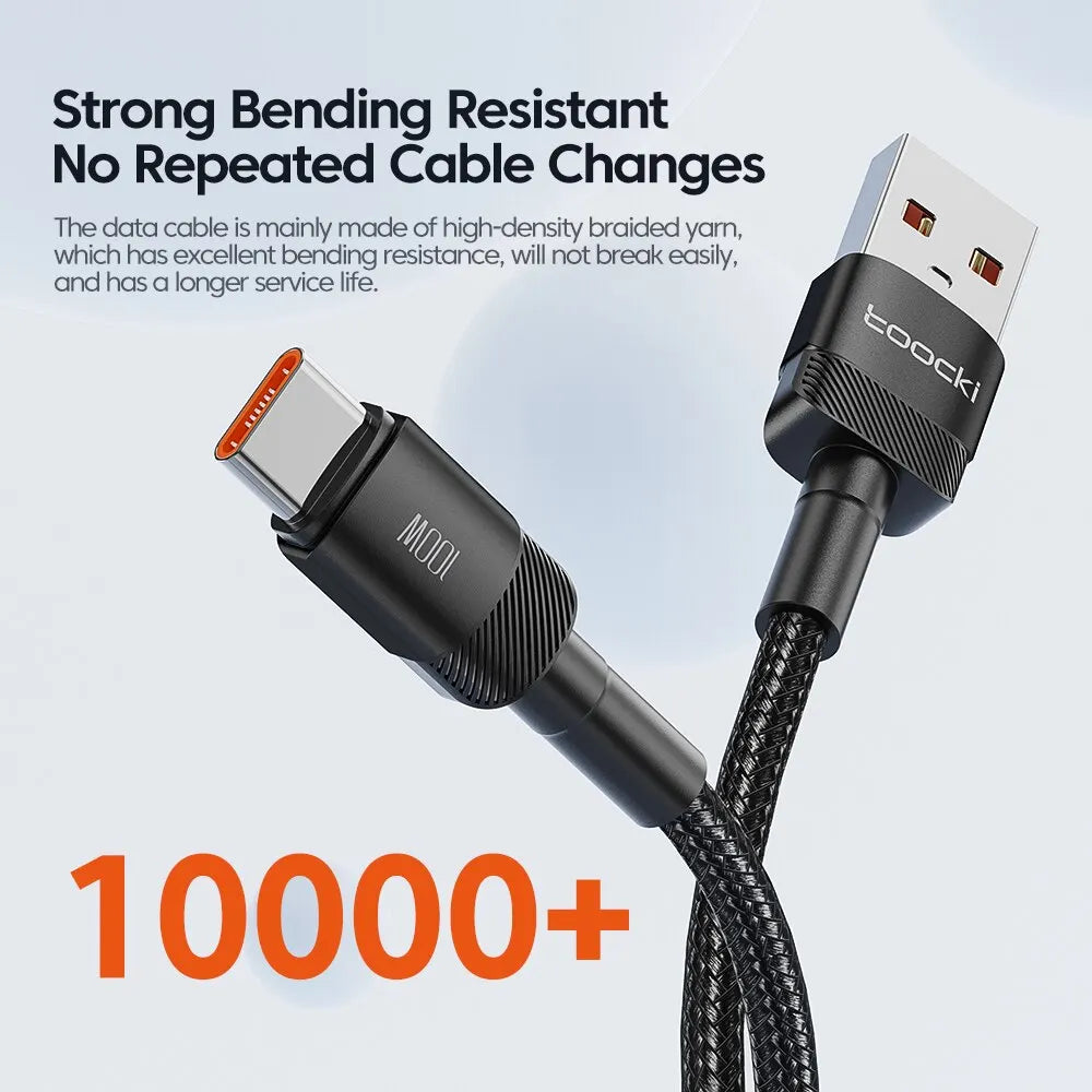 USB Type-C Fast Charging Cable for iPhone 15/14/13/12/11, Huawei P40/P30, Realme, Oppo, OnePlus, and Power Banks