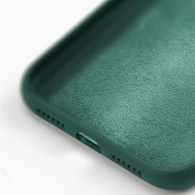 iPhone 16 Pro Max Liquid Silicone Case - Original Plain Rubber TPU Shockproof Protection Cover
