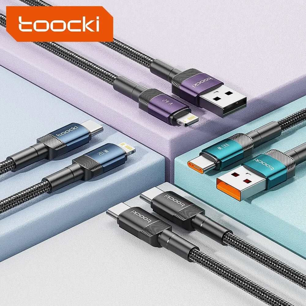 USB Type-C Fast Charging Cable for iPhone 15/14/13/12/11, Huawei P40/P30, Realme, Oppo, OnePlus, and Power Banks
